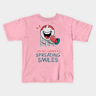 Saving swimmers spreading smiles Kids T-Shirt